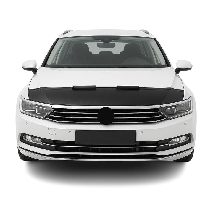 OMAC Haubenbra Steinschlagschutz Bonnet Bra kompatibel mit VW Passat B8 2015-2025 Schwarz Halb