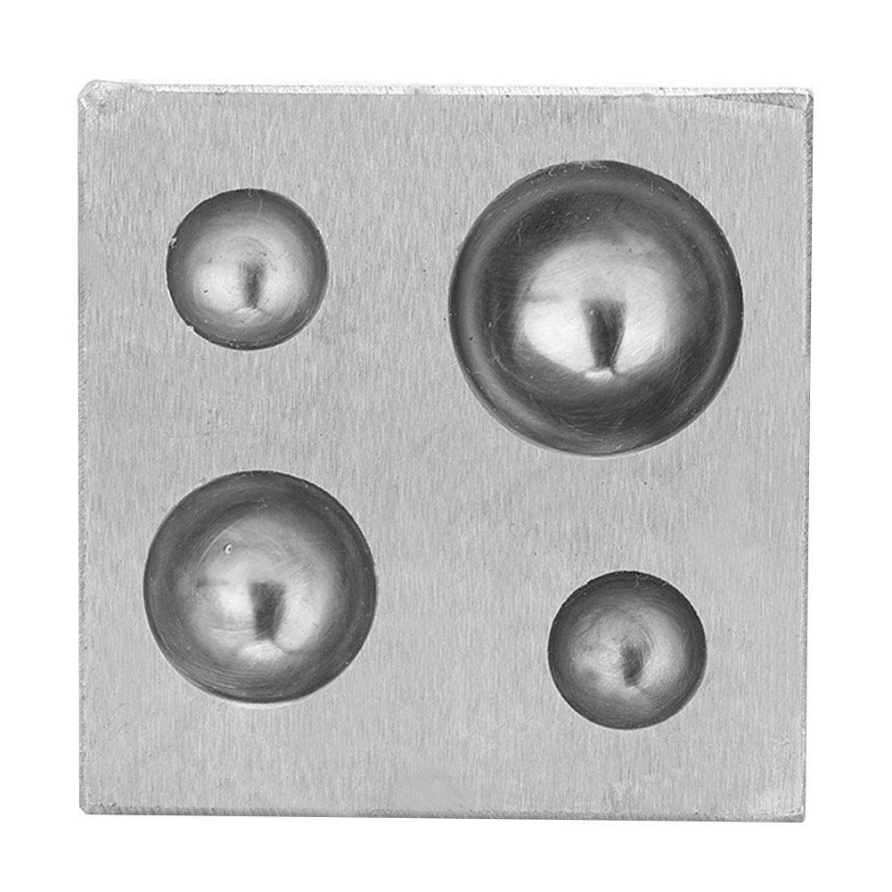Durable Jewelry Dapping Block, Metal Dapping Block, 50MM 1,97 Zoll Hobbyisten, Juweliere für Schmuck