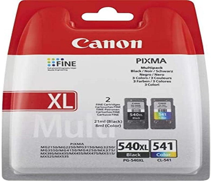 Canon PG-540XL Black & CL-541 Colour Ink Cartridge Bundle Pack