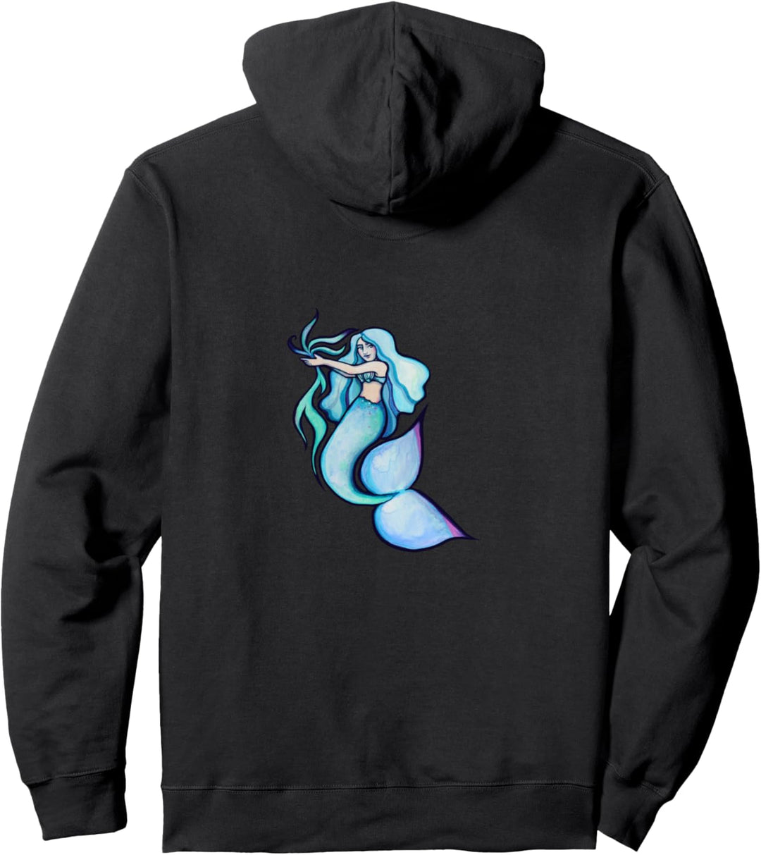 Cute Mermaid Nette Meerjungfrau Kunst Spass Pullover Hoodie