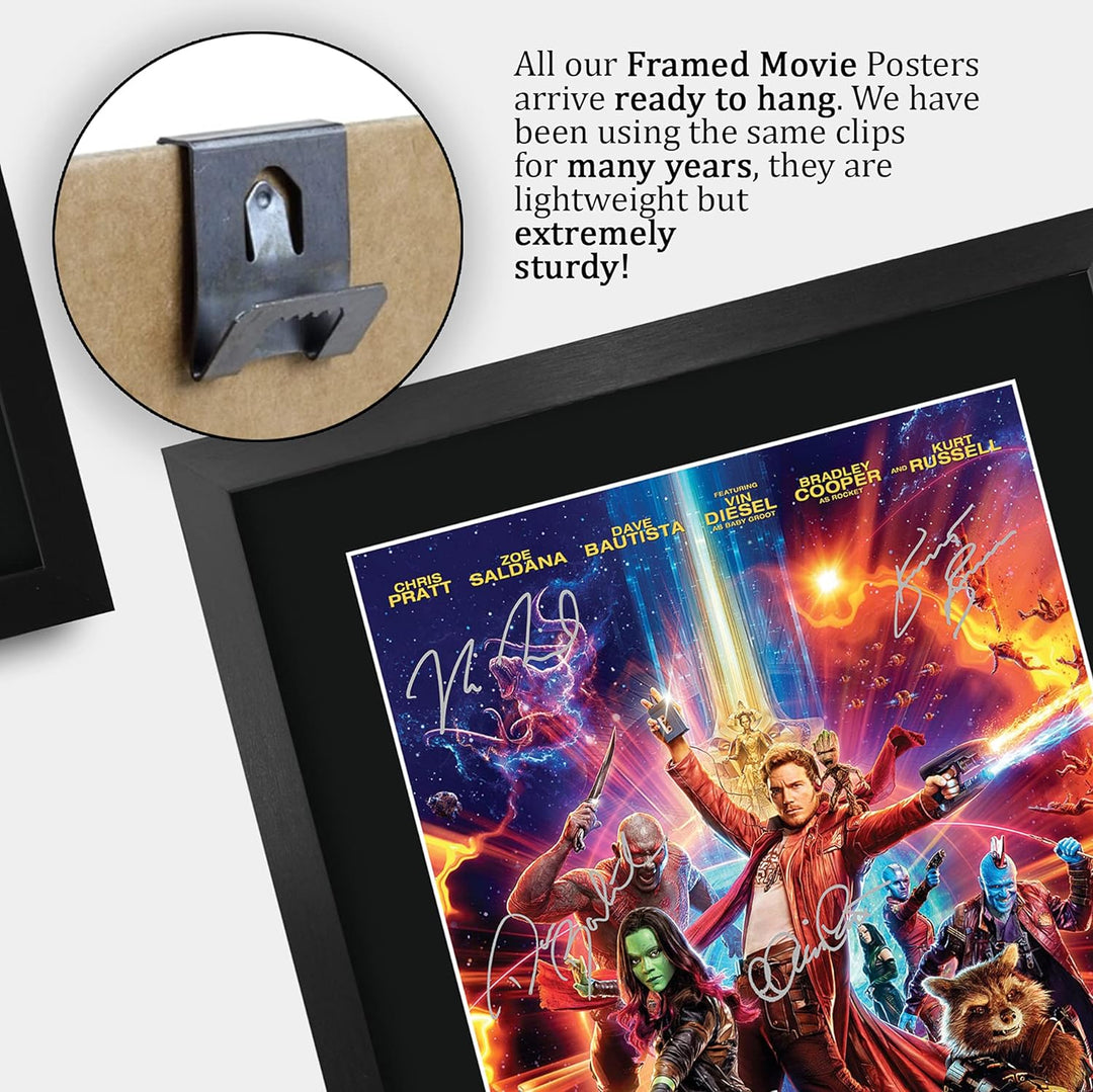 HWC Trading A3 FR Guardians of the Galaxy Vol 2 Chris Pratt und Cast Geschenke Printed Poster Autogr