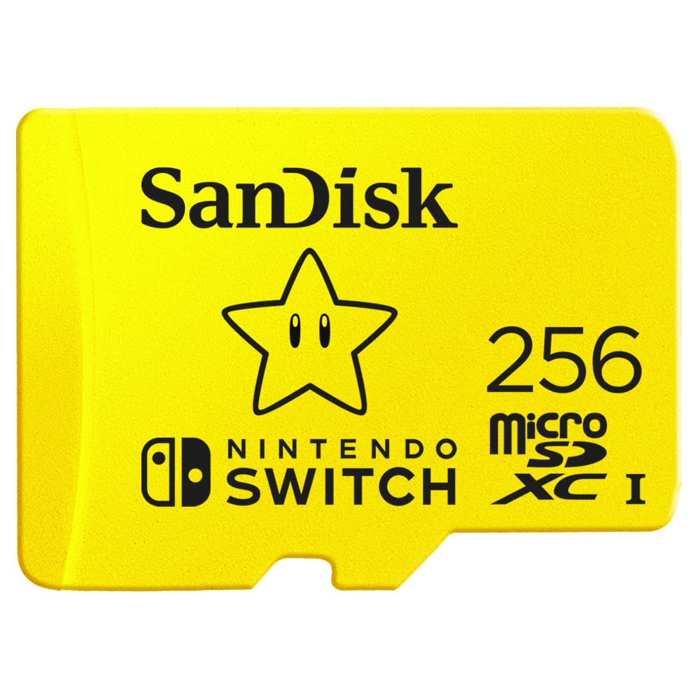 SanDisk microSDXC UHS-I Speicherkarte für Nintendo Switch 256 GB (U3, Class 10, 100 MB/s Übertragung
