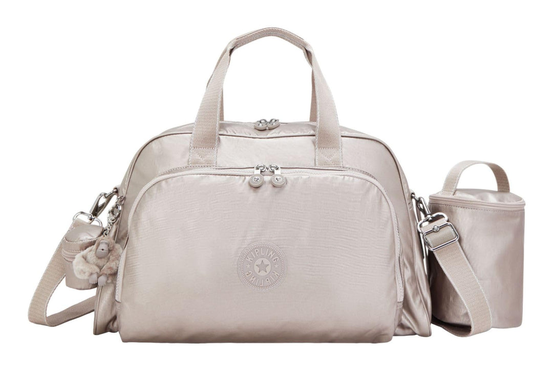 Kipling Camama Grosse Babytasche, Metallic Glow (Silber)