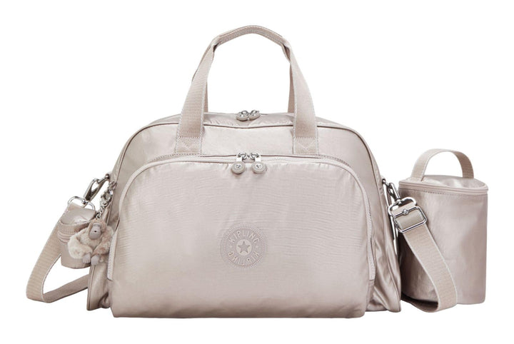 Kipling Camama Grosse Babytasche, Metallic Glow (Silber)