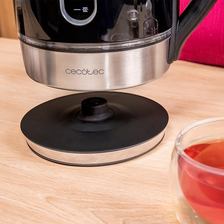 Cecotec Elektrischer Wasserkocher mit Digitalanzeige ThermoSense 400 VisionLight. Kapazität 1,7 Lite
