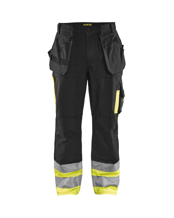 Blaklader 15291370 Hose mit hoher Sichtbarkeit, Schwarz/Gelb, grootte C46 Black / Yellow C46, Black