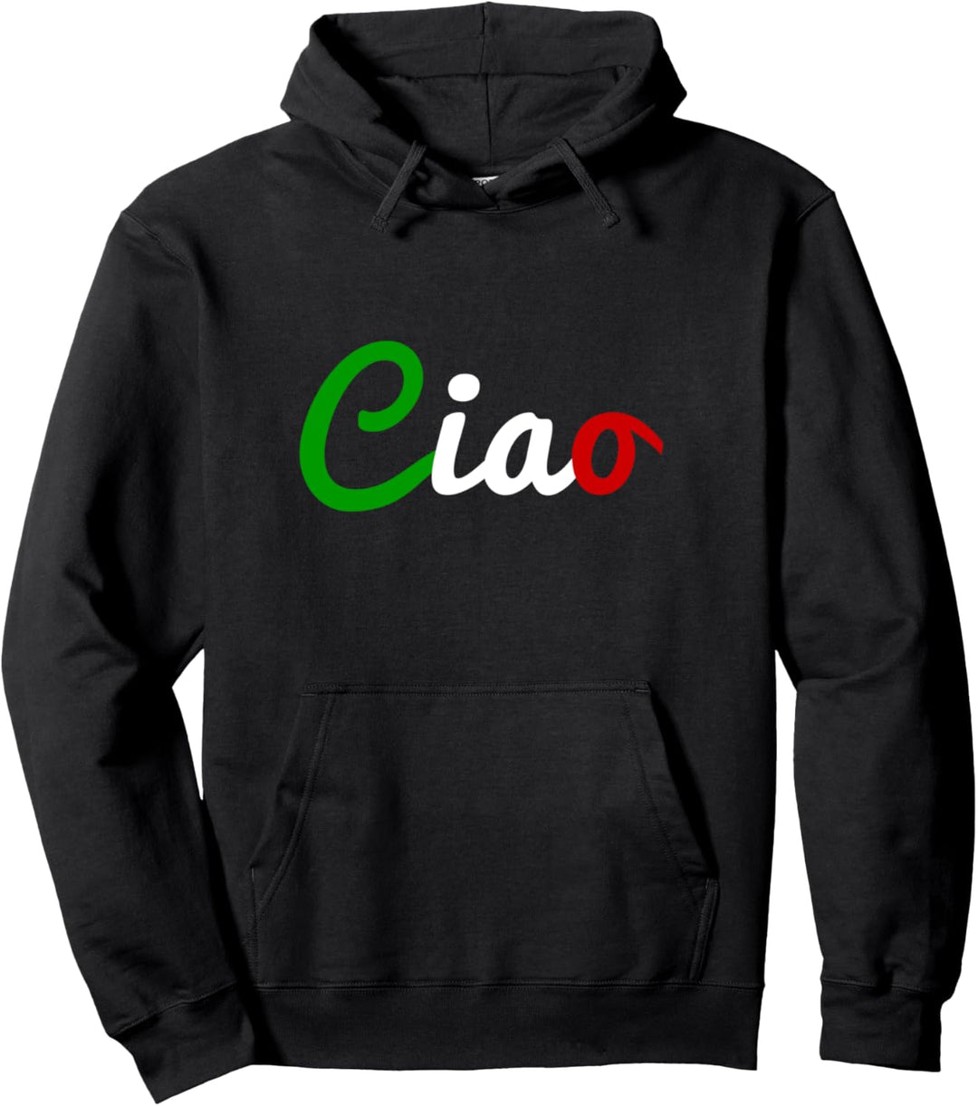 Ciao Italienischer Gruss Flagge Italiens Pullover Hoodie