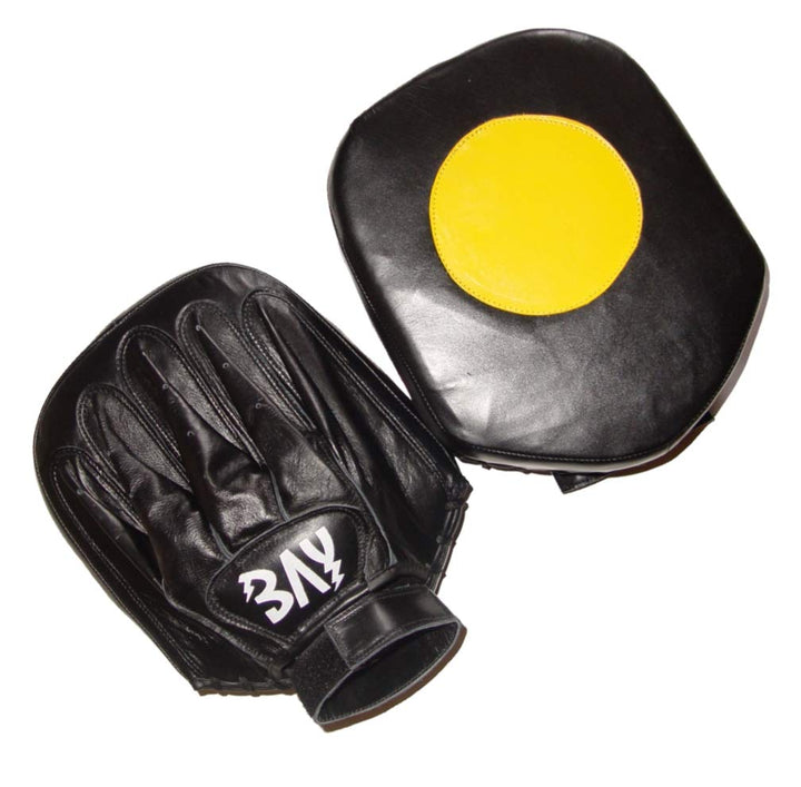 BAY Signal Linear Leder-Handpratzen, Profi-Trainerpratzen mit grosser Zielfläche