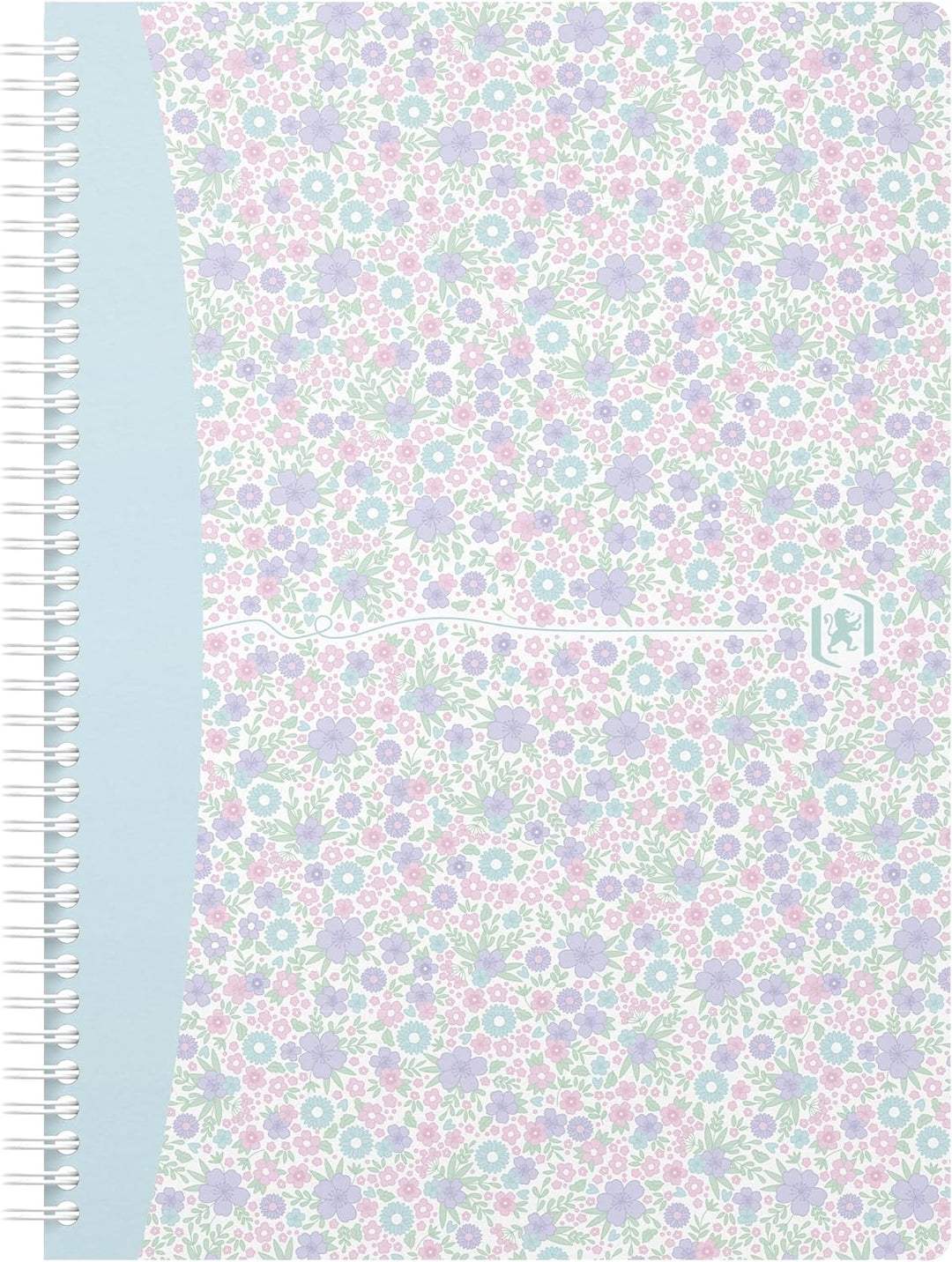 Oxford Spiralbuch B5, kariert, 60 Blatt, Floral, 4 Blumen-Motive, 5 Stück, kariert