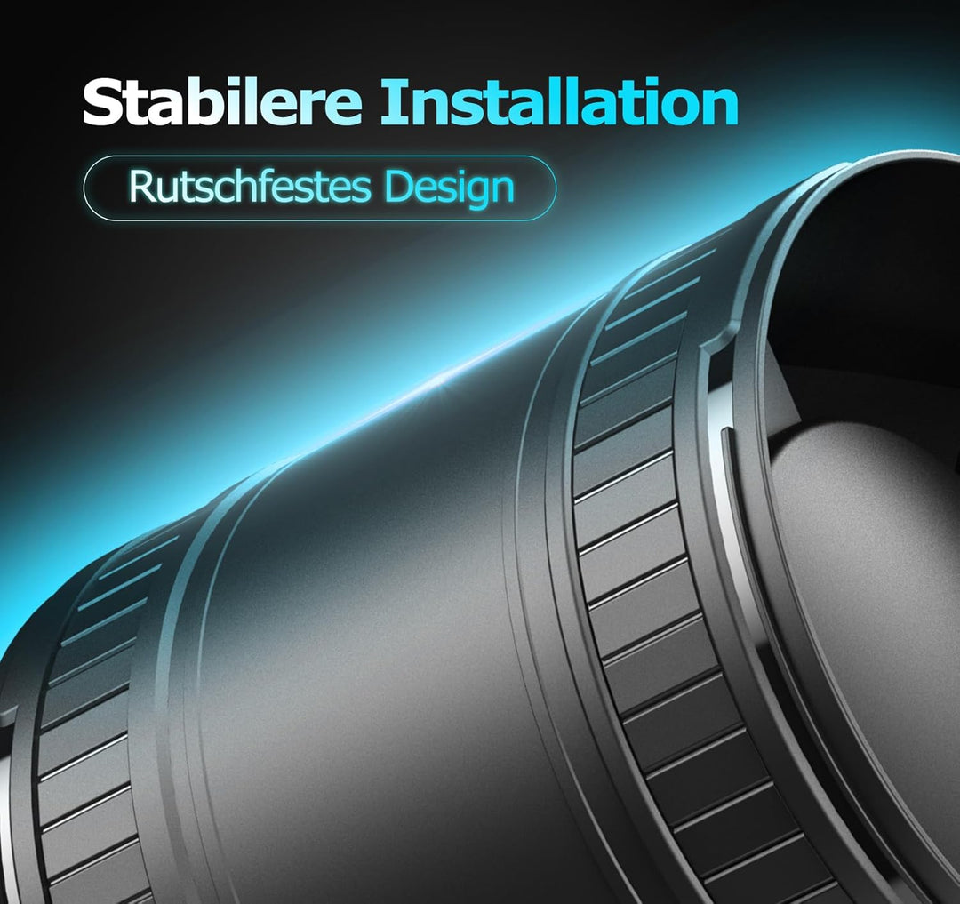 Rohrventilator 100 mm Regelbare Geschwindigkeit, 80-310 m³/h Rauchabzug Ventilator, Rohrlüfter Leise