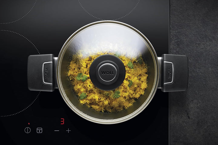 Woll Diamond Lite Topf mit Glasdeckel in Box, Ø 20 cm, 11.5 cm hoch, 3.0 Liter, mit 2 Seitengriffen