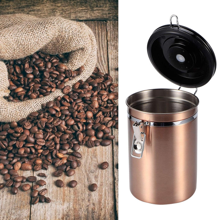 Edelstahl-Kaffeekanister, 50,7 Unzen luftdichte Vorratsbehälter für Lebensmittel Küchenkanister für