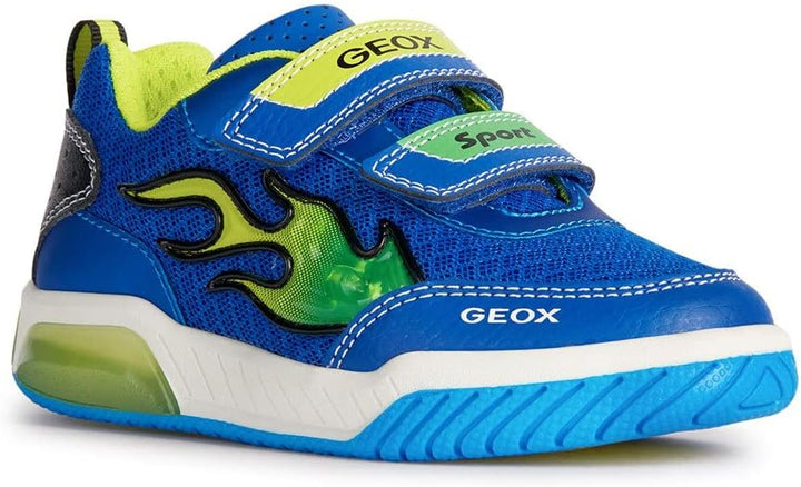 Geox Jungen J Inek Boy Sneaker 34 EU Royal Lime, 34 EU Royal Lime