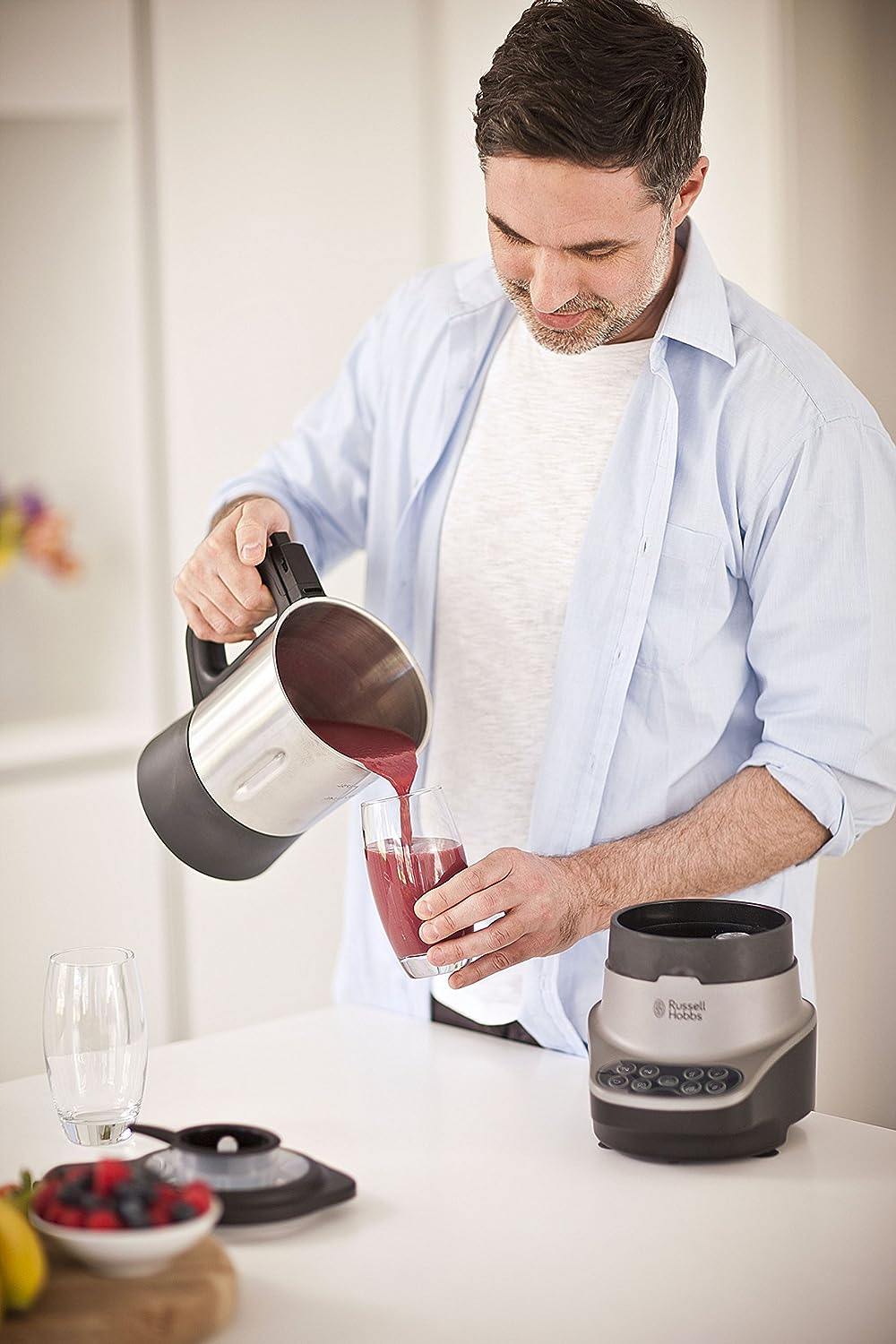 Russell Hobbs Multikocher [2in1: Suppenkocher und Mixer] Soup Maker (vollautomatischer Standmixer mi