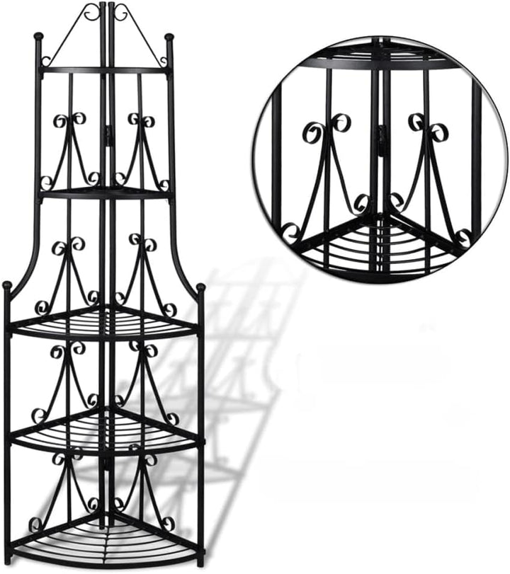 puraday Pflanzentreppe Blumenregal Blumentreppe Balkon Pflanzentreppe Outdoor Pflanzentreppe Metall