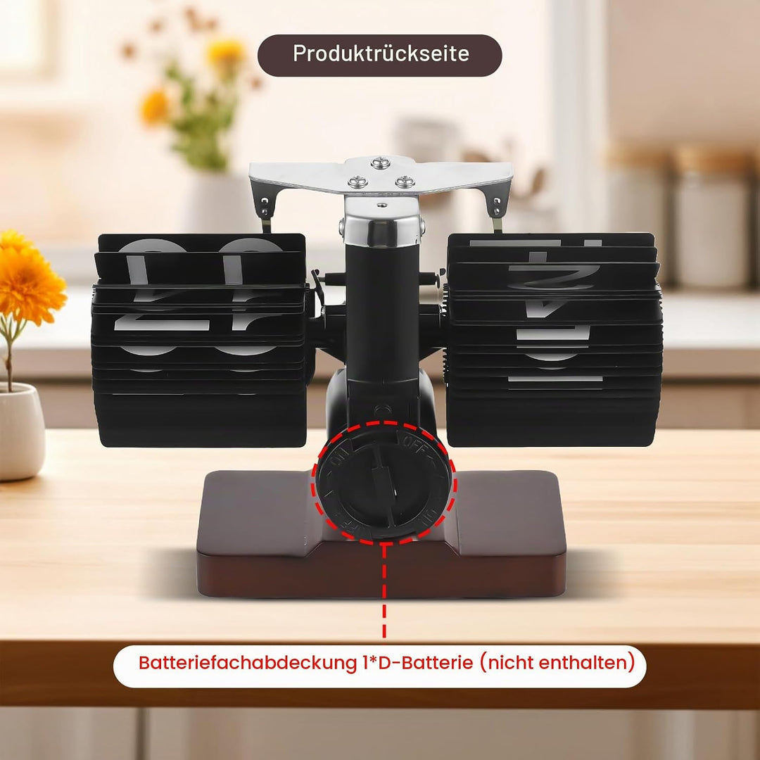 Irishom Retro-Flip-Uhr, Vintage-Tischuhr, Digitale Flip-Down-Uhr, Digitale Retro-Flip-Down-Uhr, klei