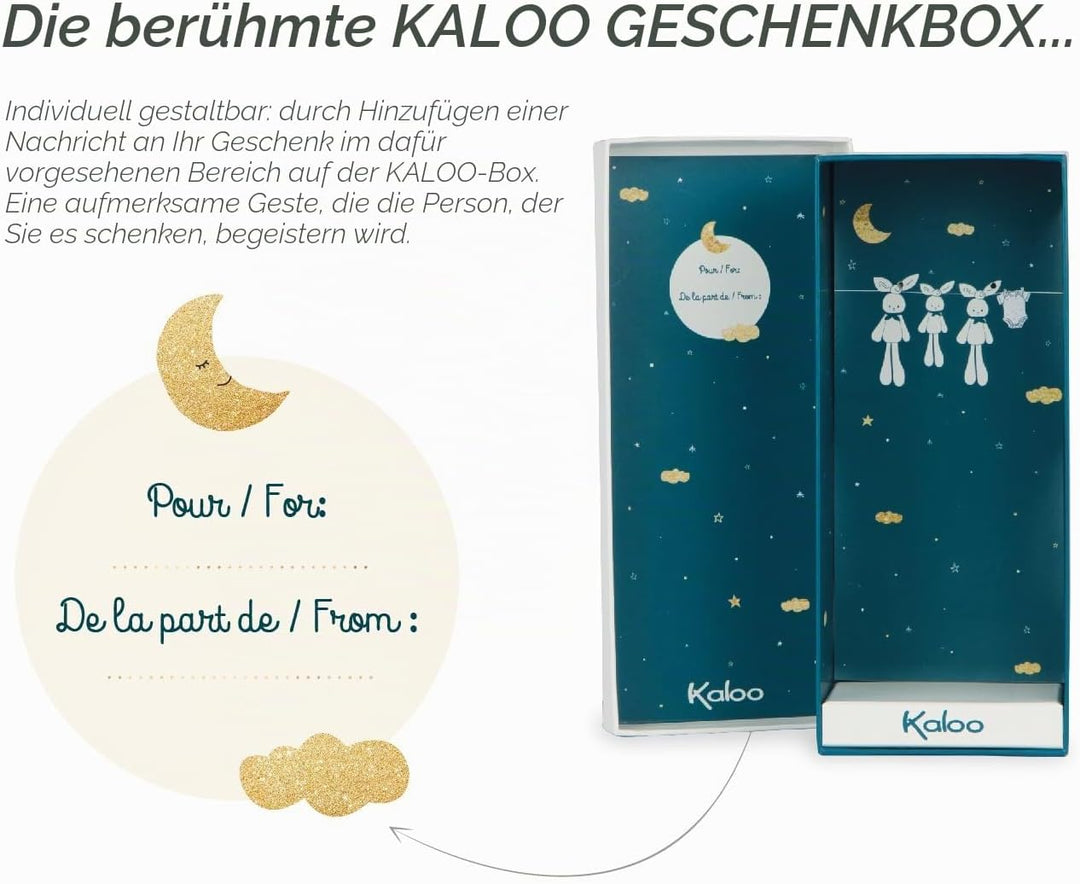 Kaloo - Lapinoo - Pantin Lapin - Baby Plüsch Jersey und Strick - 25 cm - Farbe Creme - Sehr weiches