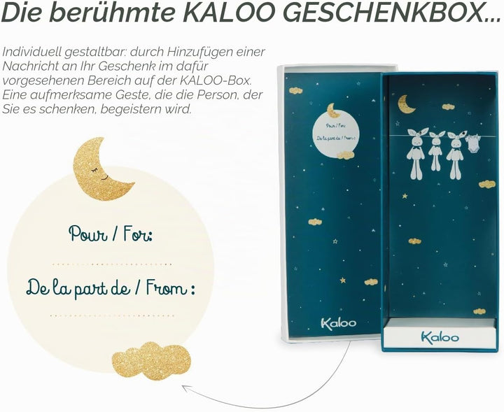 Kaloo - Lapinoo - Pantin Lapin - Baby Plüsch Jersey und Strick - 25 cm - Farbe Creme - Sehr weiches