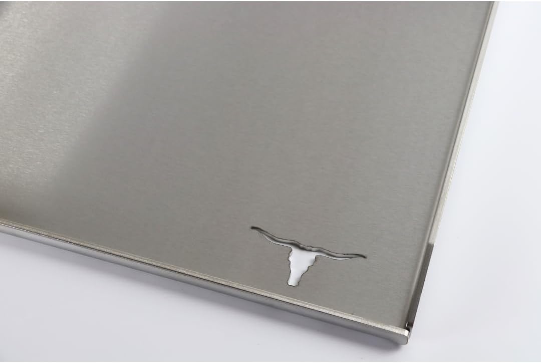 Edelstahl Plancha/Grillplatte/Bratplatte/Burger Platte/passt für z.B Burnhard (415 x 400mm) 41 x 40