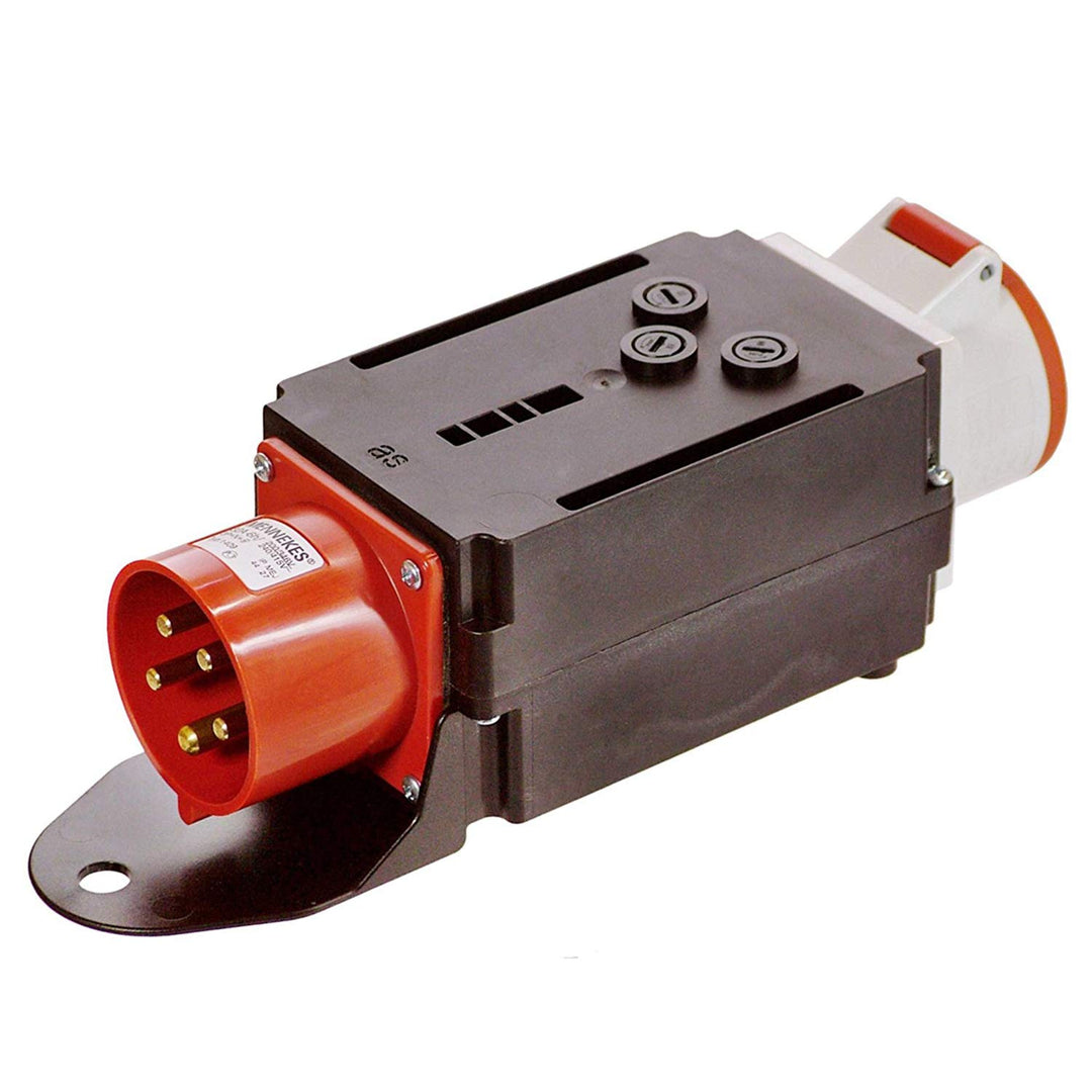 as - Schwabe MIXO Adapter / Stromverteiler BREG – CEE-Stecker auf CEE-Steckdose mit Absicherung – Ro