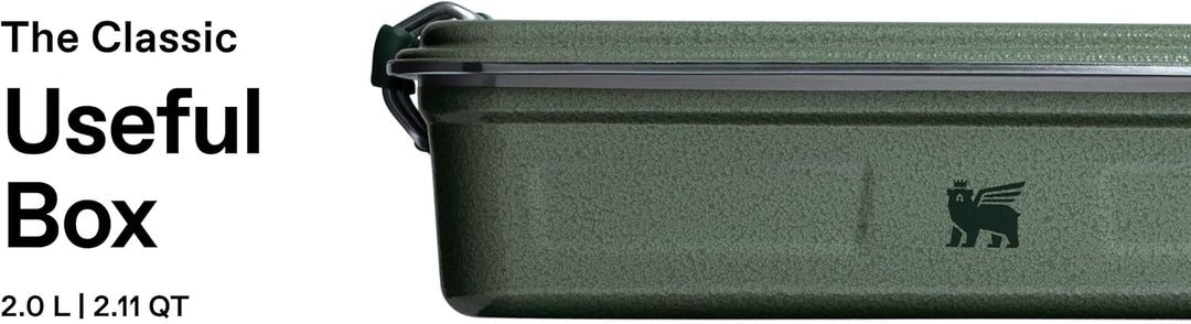 STANLEY 1913 Useful Classic Box 2L - Spülmaschinenfest - Lunchbox aus Edelstahl - Stapelbare Sandwic