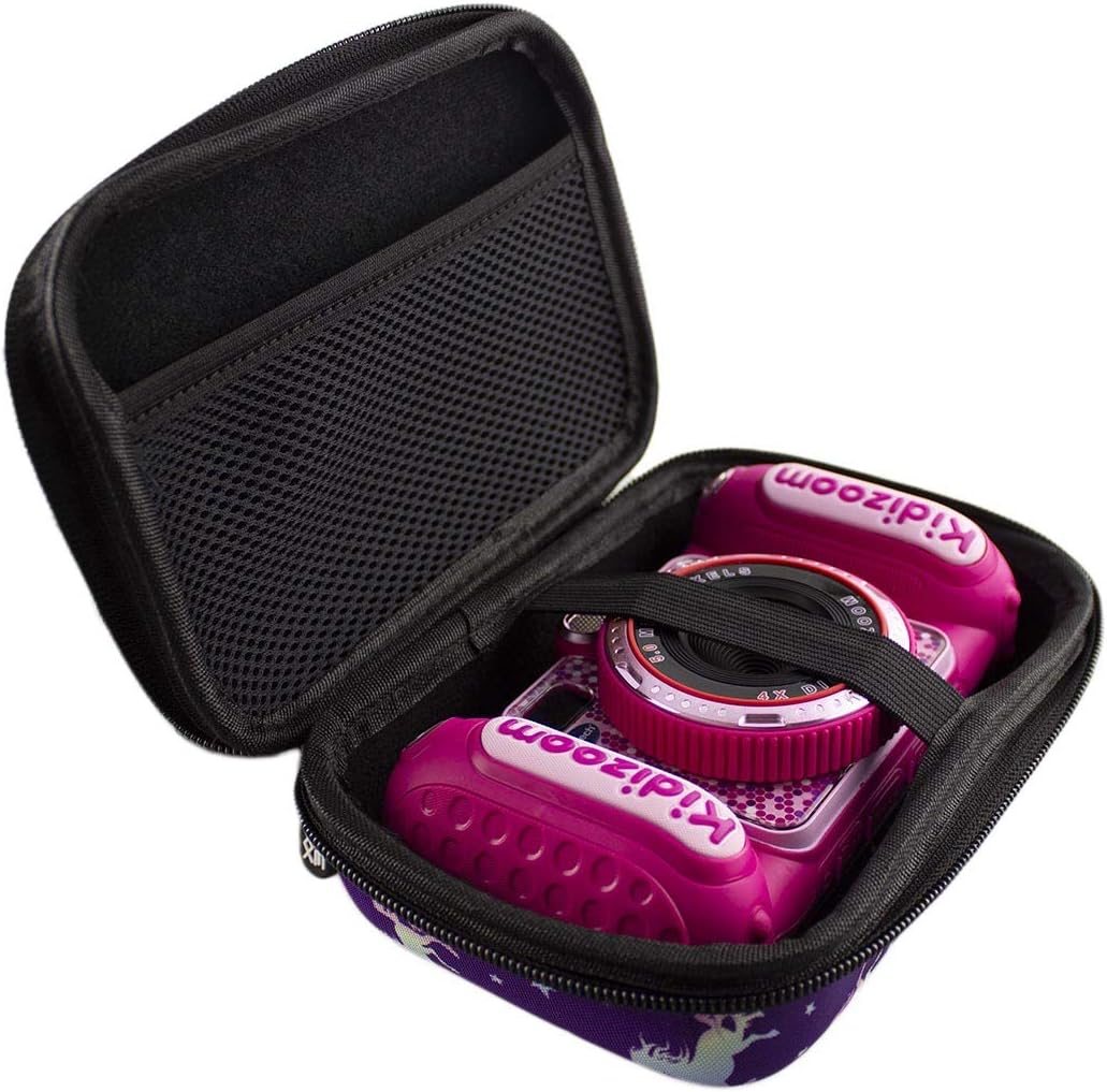 caseroxx Kinderkamera Tasche passend für V-Tech Kidizoom Duo DX in vielen Farben und Designs, Schutz