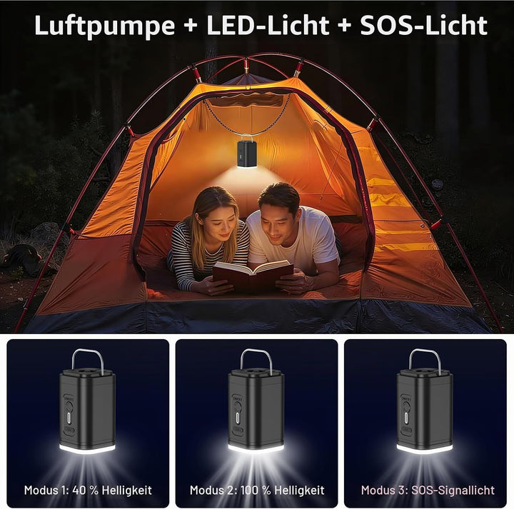 Elektrische Luftpumpe, Tragbare Kompakte Minipumpe, Über USB Wiederaufladbar Zum Aufblasen/Entleeren