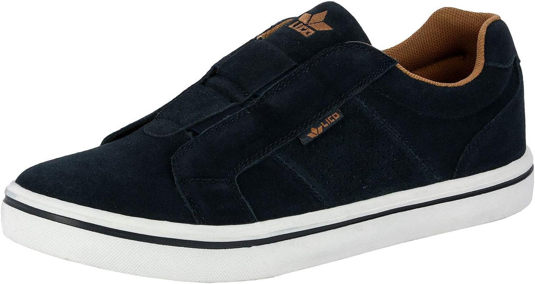 Lico Unisex Jimdo Slipper Slip On Sneaker 44 EU Marine Braun, 44 EU Marine Braun