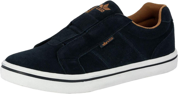 Lico Unisex Jimdo Slipper Slip On Sneaker 44 EU Marine Braun, 44 EU Marine Braun