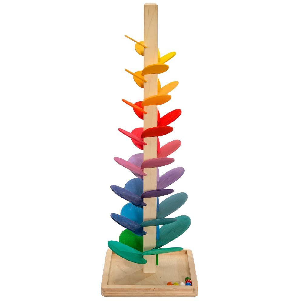 Bartl Klangbaum für Kinder Holz Mehrfarbig Übungen der Stille, Masse: 25cm x 25cm x 73cm, 109303