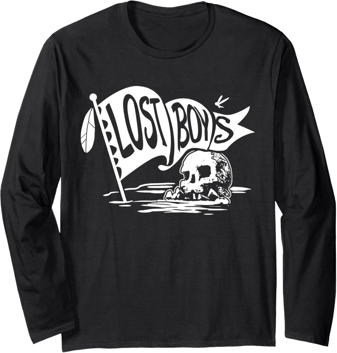 Disney Peter Pan Skull Rock Lost Boys Flag Langarmshirt