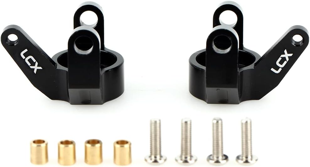 LCX Racing 1/10 RC Crawler Auto CNC gefrästes Aluminium Lenkknöchel-Set AR60 OCP Achse für axiale Wr