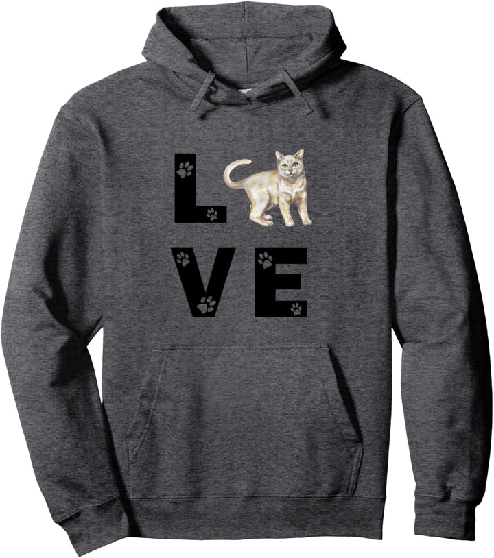 BURMA Katze Love BURMAKATZE Katzenmama Frauchen Pullover Hoodie