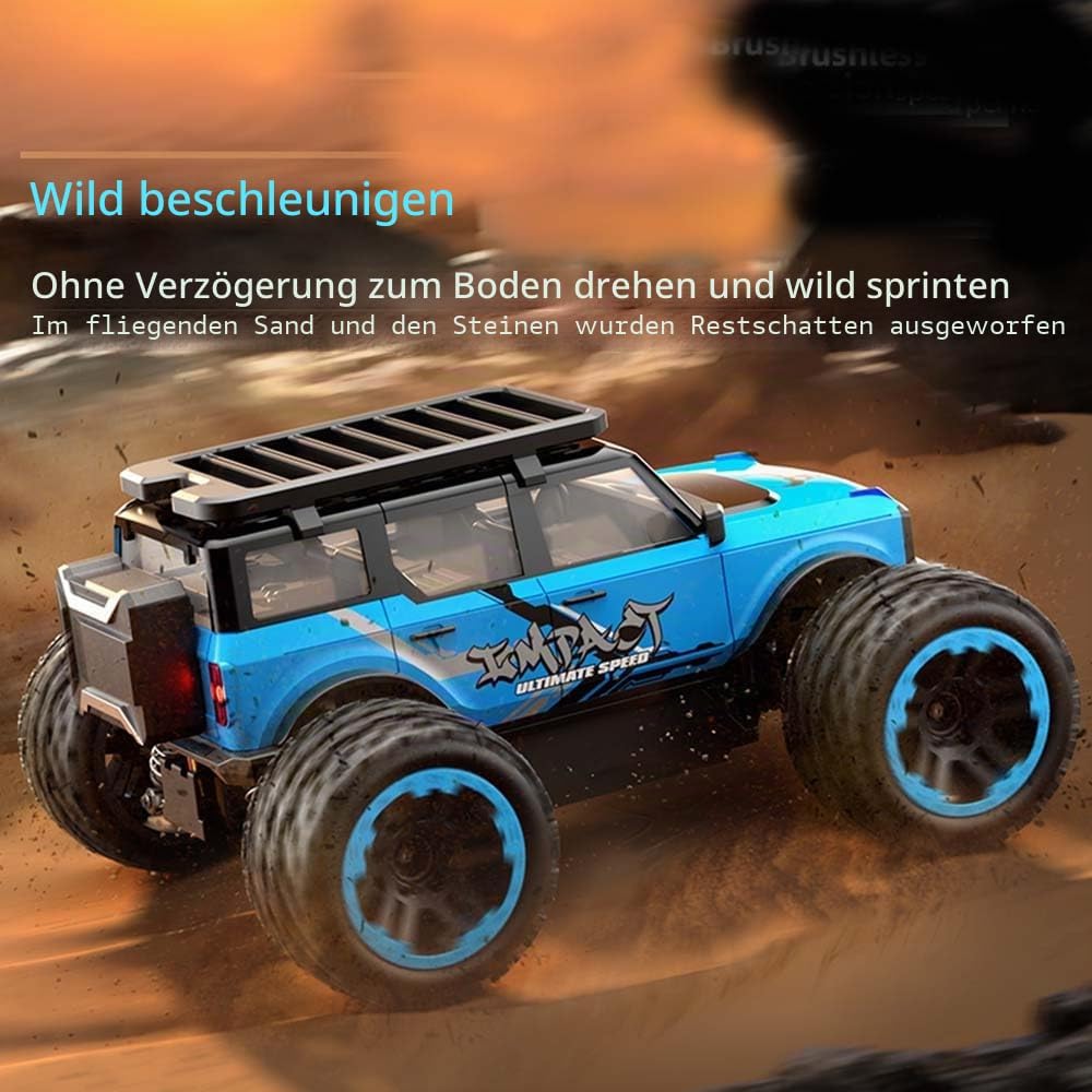 55KM/H Ferngesteuertes Auto für Erwachsene, Hochgeschwindigkeits Bürstenloser Motor RC Buggy All Ter