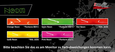 Tankpad Seitentank böse Augen neon pink kompatibel für Kawasaki 800640