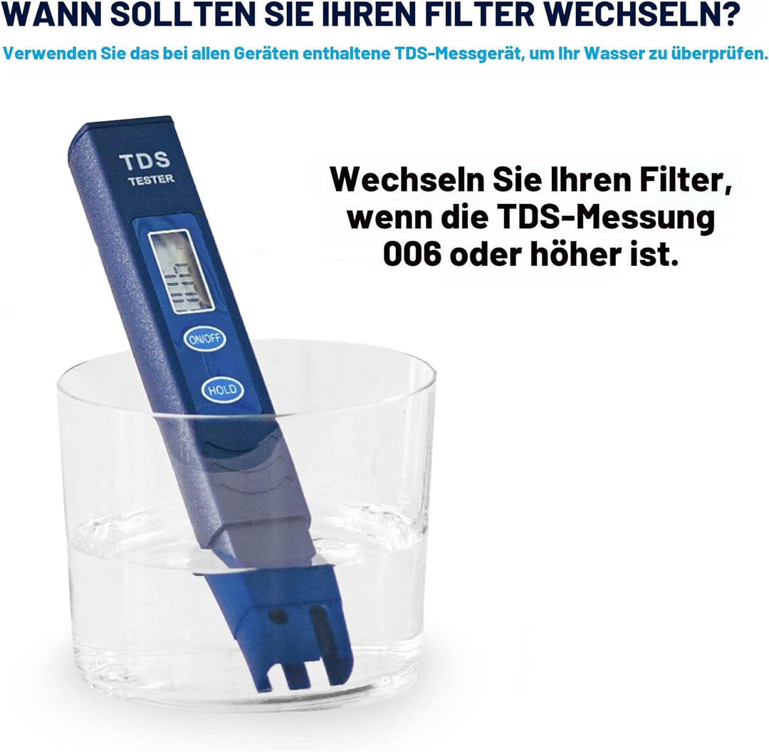 Zerowater 5-Stufiger Wasserfilter Ersatz, Wasseraufbereiter Trinkwasser - NSF-Zertifiziert zur Reduz