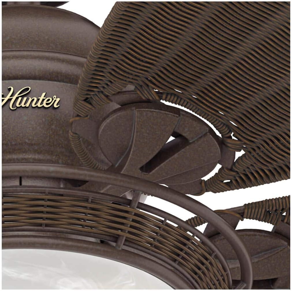 HUNTER FAN Indoor-Deckenventilator Caribbean Breeze 137 cm mit Beleuchtung und Zugschalter, Bronze v