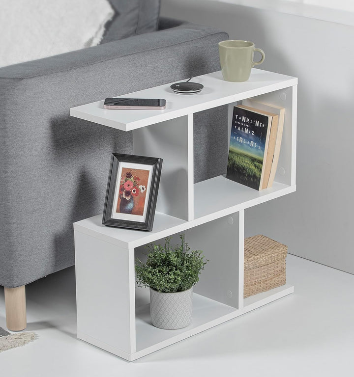 HOCUS PICUS | Homemania Holz Beistelltisch mit 2 Etagen | Sofatisch, Regal-Organizer, Büro, Wohnzimm