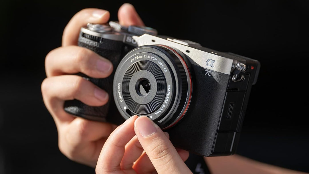 Viltrox AF 28mm F/ 4.5 FE Pancake Lens for Sony E-Mount - Ultra Compact Fixed Focal Length, Versatil