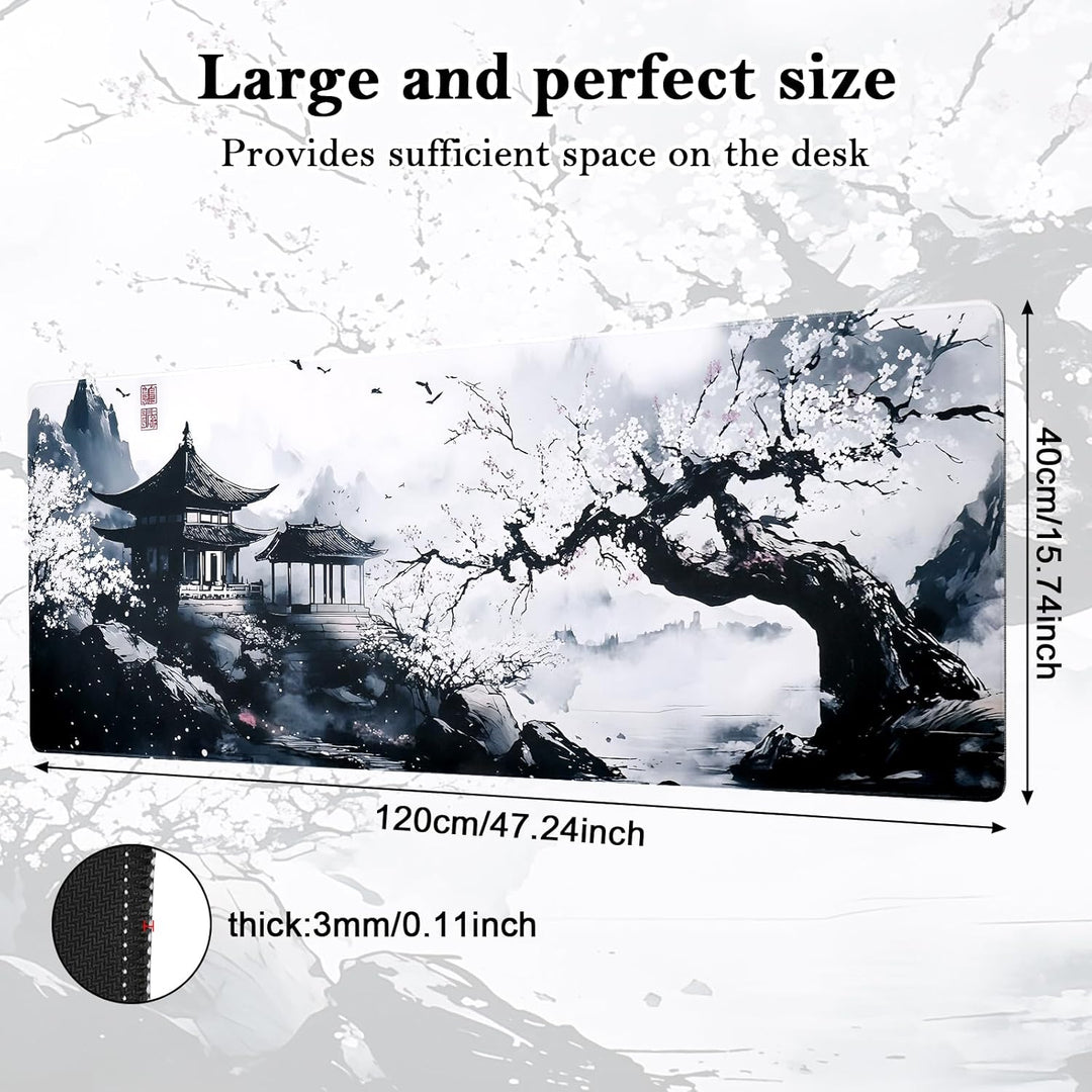 XXL Gaming Mauspad - 1200 x 400mm Mousepad - Schunterlage Large Size - verbessert Präzision und Gesc