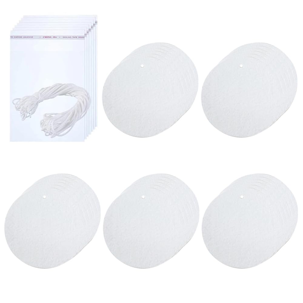 Sublimation Schlüsselanhänger Rohlinge Set, 30 Stück Auto Lufterfrischer-Blätter, Air Freshener Blan