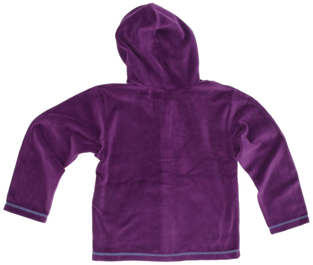 tragwerk Nepomuk – Kapuzenjacke aus Velours, sehr weich, Grösse 56/62 cm 56/62 cm Violett, 56/62 cm