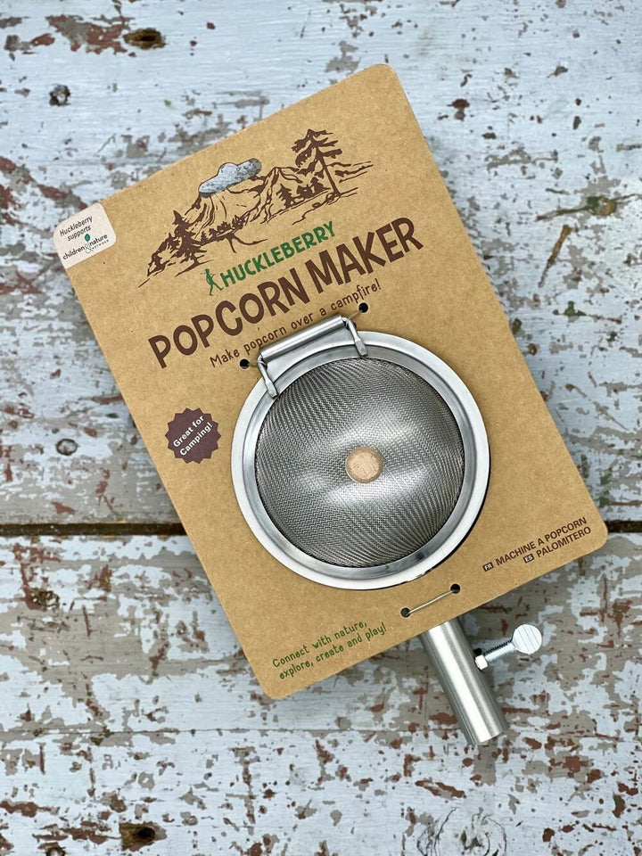 WESTCRAFT Huckleberry Popcorn-Maker Mais Popcornmaschine für Popcorn poppen, Outdoor Camping Lagerfe