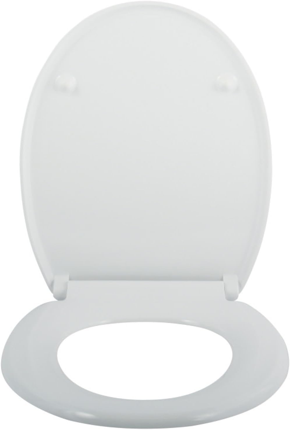 MSV WC Sitz Toilettendeckel Duroplast mit Absenkautomatik und auf Knopfdruck abnehmbar zur Reinigung