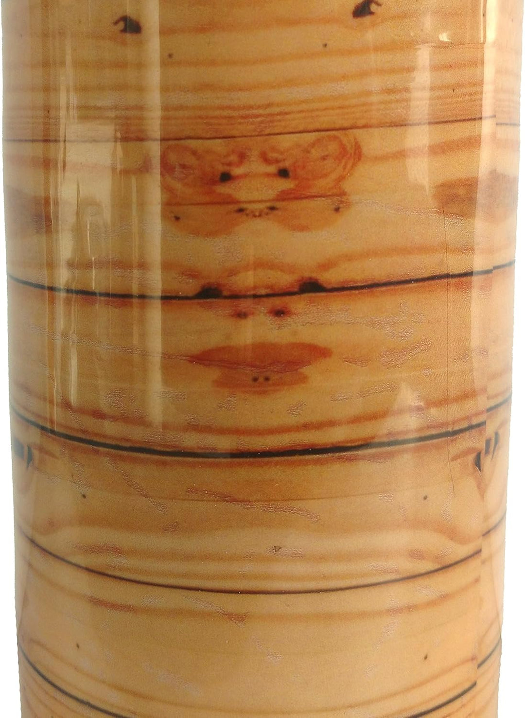 Holz Design Siebdruck reines Kupfer Wasser Flasche 950 ml Fassungsvermögen Ayurveda Gesundheit Benef
