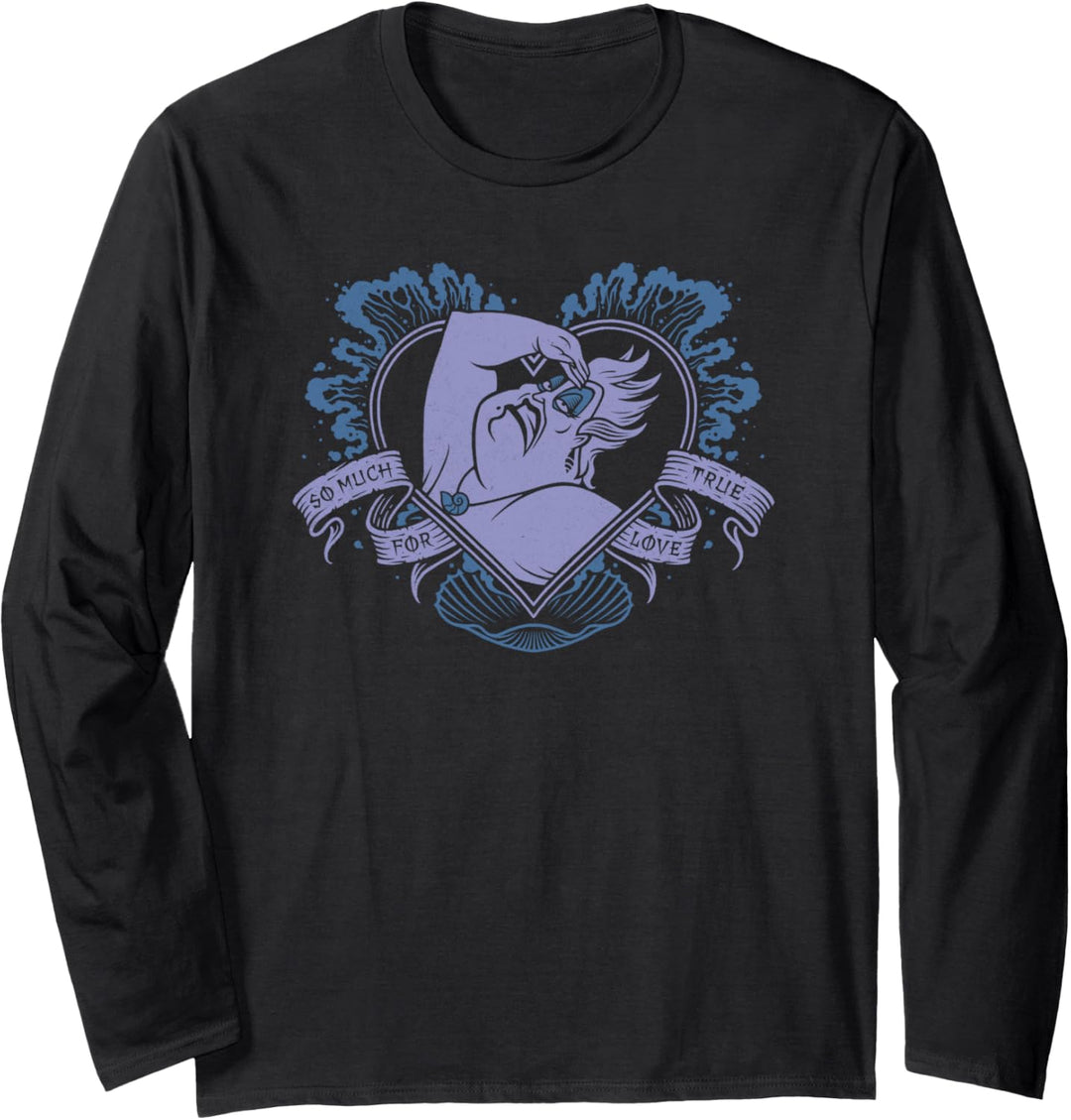 Disney Villains Valentines Ursula So Much For True Love Langarmshirt