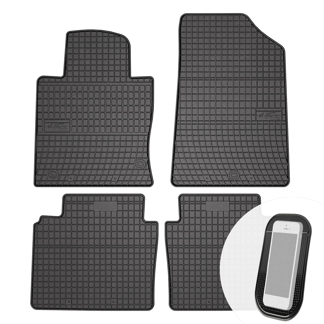 Gummimatten Auto Fussmatten Gummi Automatten Passgenau 4-teilig Set - passend für Kia Optima IV ab 2