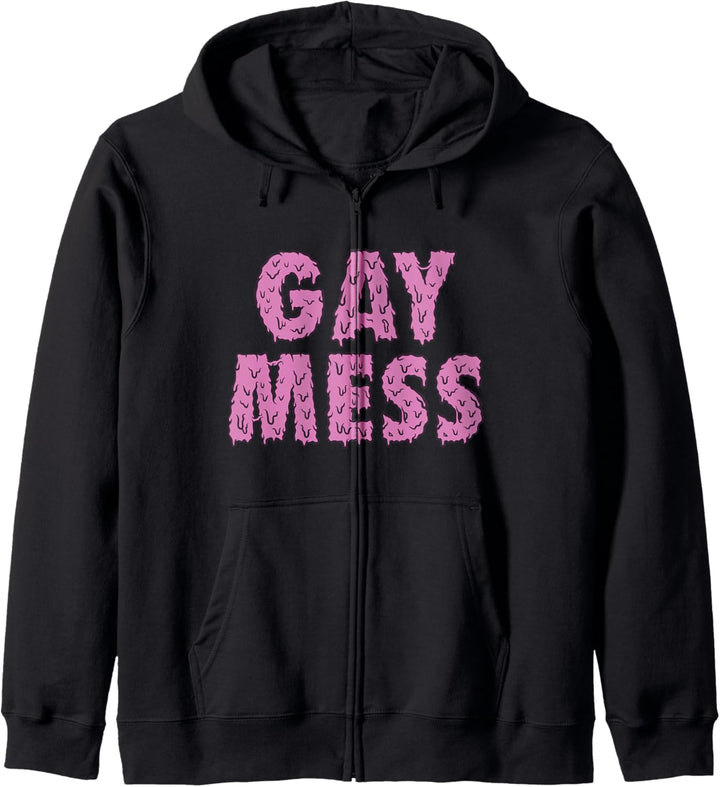 Schwuler Durcheinander Rosa Lustiger LGBTQ-Pride Kapuzenjacke