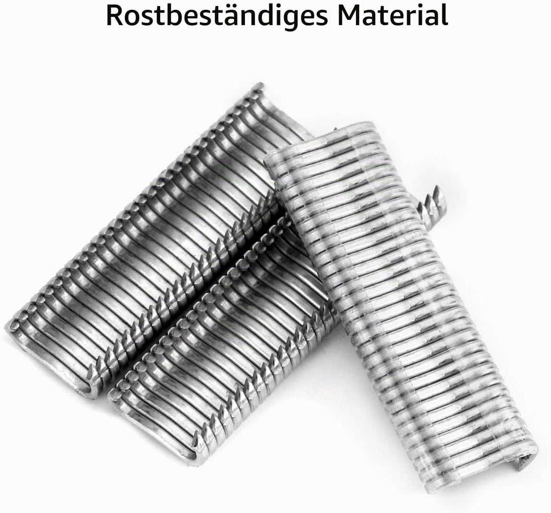 QWORK® 2400 Stück Zange Clips, Hog Ring, Hühnergeflecht, Käfigdraht, Lötverbindung, Schweissen, Repa
