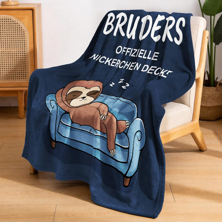 Geschenk für Bruder - Kuscheldecke, Geschenk Bruder Geburtstag, Geburtstagsgeschenk, Bruder
